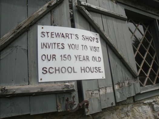 stewart's school sign